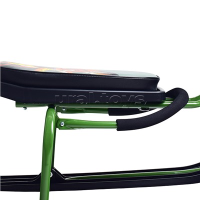 Игрушка Снегокат детский 212 "Play" разборный с высокой рамой и со спинкой (Хитрый лис)