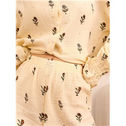 Женская пижама (Рубашка+Шорты)