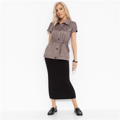 Жилет из мягкой замши, Бархатная дерзость