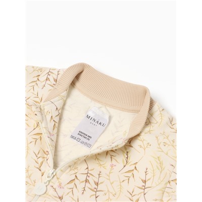 Бомбер детский MINAKU Nature, рост 68-74 см, бежевый