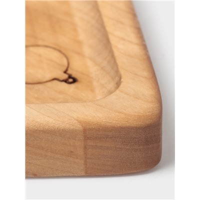 Подарочный набор деревянной посуды Adelica «Волшебство», менажницы: ёлка 24×18.5×1.8 см, звезда 15×15×1.8 см, масло 100 мл, в подарочной коробке