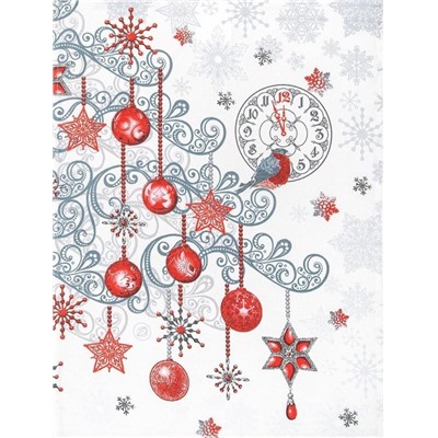 Набор 3 полотенца "Серпантин", рогожка