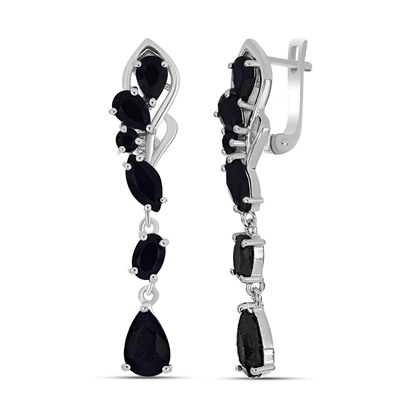 Серьги, сапфир корунд, Царство