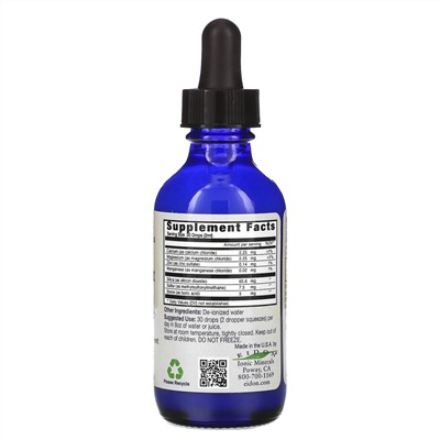 Eidon Mineral Supplements, Поддержка костей, жидкий концентрат, 2 унции (60 мл)