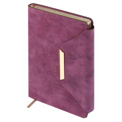 Ежедневник недатированный А5 320 стр. 70608 "СПИЛОК ДЕЛАВЭ БОРДОВЫЙ" кожзам, магнитный клапан Феникс