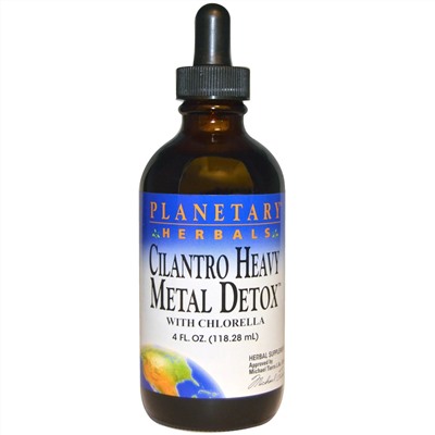 Planetary Herbals, Средство для очищения организма от тяжелых металлов с кинзой, 4 жидких унции (118,28 мл)