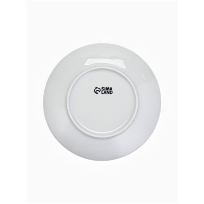 Тарелка плоская керамическая «Больше кушай», d=20 см