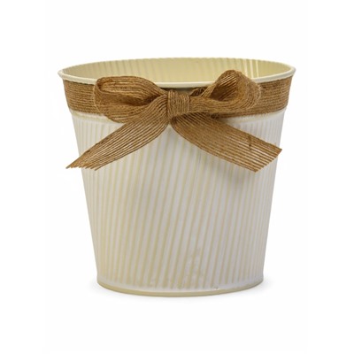 Кашпо «Ведёрко Гленн», 13×13×12 см, бежевое