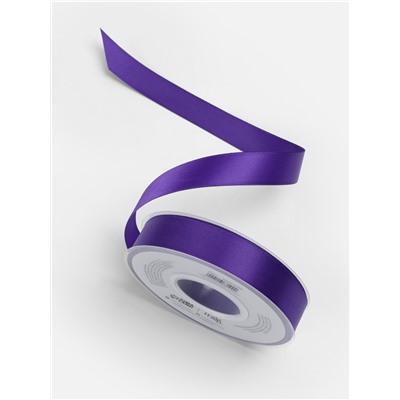 Лента атласная TEIRA, двухсторонняя, 20 мм, 25±1 м, фиолетовая №0470