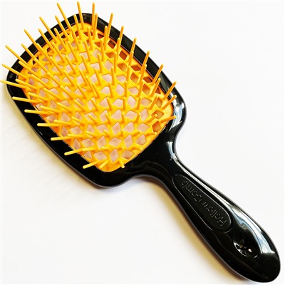 SUPERBRUSH Расческа для волос ЧЕРНО-ПЕРСИКОВАЯ