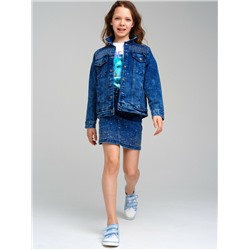 Юбка текстильная джинсовая для девочек