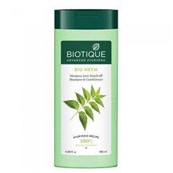 Biotique Fresh Neem Anti Dandruff Shampoo & Conditioner/Биотик Ним Шампунь И Кондиционер Против Перхоти. 180мл