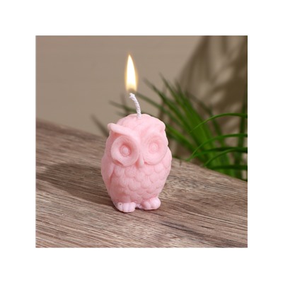 УЦЕНКА Свеча «Сова», 5×5×6 см, соевый воск, МИКС