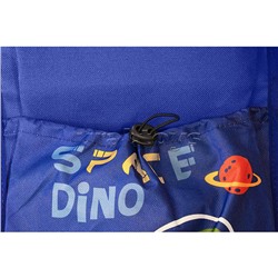 Кармашки-органайзер в шкафчик для детского сада 5 карманов 83x24 см голубой