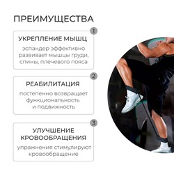 Эспандер ONLYTOP, для ног, усиленная липа