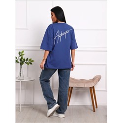 Футболка с надписью на груди и на спине, Арт.813