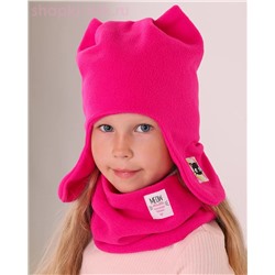 01-14-A Комплект флис (ушанка+снуд) (52-54)