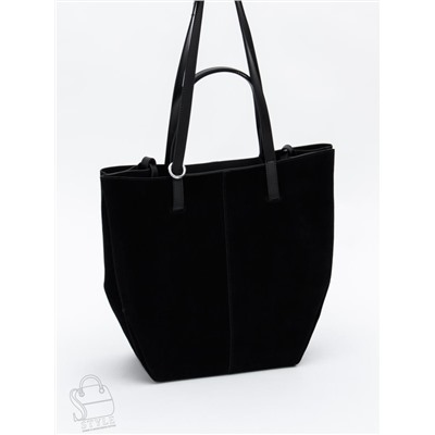 Сумка женская кожаная 2403YF black Polina&Eiterou