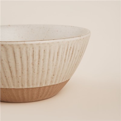 Салатники SL Home «Виенто», 600 мл, d=15 см, керамика, бежевые