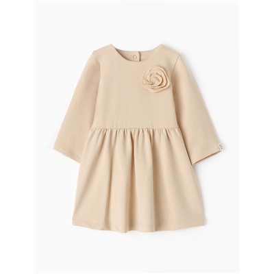 Платье для девочки MINAKU Nature, рост 92-98 см, бежевое