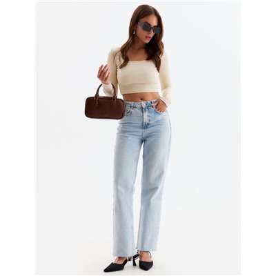 Лонгслив женский MIST, размер 44-46, бежевый