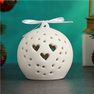 Фигурка светящаяся TAKE IT EASY «Шар с сердечками», 7×7×7.5 см