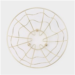 Фруктовница Доляна «Солнце», 23×23×9 см, золотой