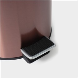 УЦЕНКА Ведро мусорное с педалью Stölz, 12 л, нержавеющая сталь, бронзовое