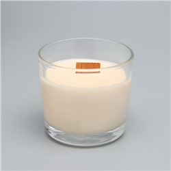 Свеча а в стакане с деревянным фитилем «Сладкий гранат», из соевого воска, 65 г