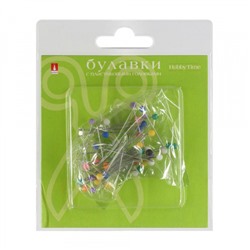 Булавки для шитья с пластиковыми головками 0,7х38 мм 100 шт 2-684/01 Альт