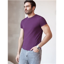 Футболка slim fit  из премиального хлопка с эластаном
