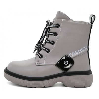 B-10020-U сер Ботинки деми для девочек (28-35)/8