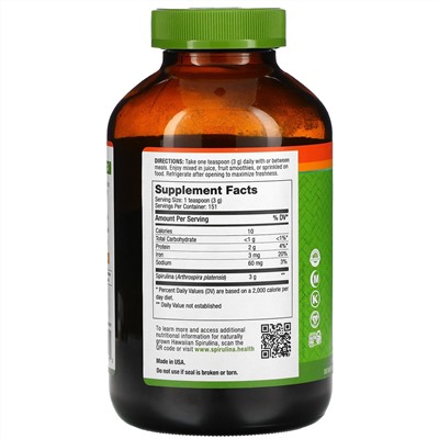 Nutrex Hawaii, Pure Hawaiian Spirulina, порошок, 454 г (16 унций)