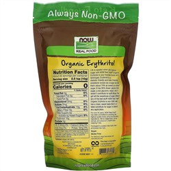 Now Foods, Real Food, органический эритритол, 454 г (1 фунт)