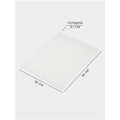 Доски разделочные гибкие, набор 2 шт., 38×30 см, пластик, прозрачные