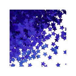 Конфетти «Звезда» синие, металлик, 1.5 см, 50 г