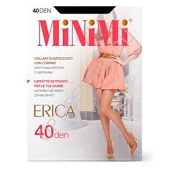 Erica 40 Minimi Эластичные колготки 40 den с шортиками с шелковистым эффектом. Усиленная верхняя часть, невидимый мысок.