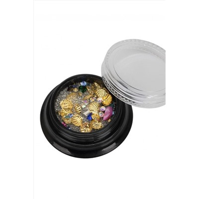 Nail Art Бисер для дизайна ногтей, микс форм KRISTALLER, 1107152