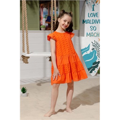Платье 9184 детское (Оранжевый)