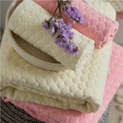 Полотенце махровое Love Life «Комфорт» 50×90 см, молочный, 100% хл, 500 г/м²