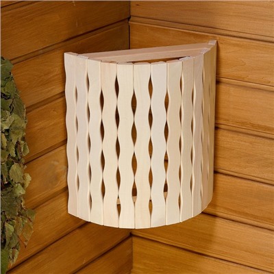 Абажур для бани и сауны «Косичка», липа, 31×27×10.5 см, настенный, угловой, «Добропаровъ»