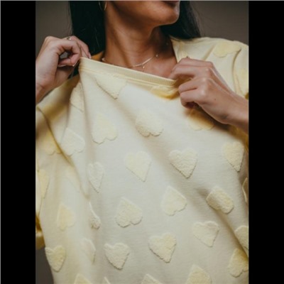 Футболка Ирбис (Махра сердца сливочное масло)