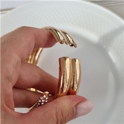 Жёсткий браслет "Змея", золотой цвет, 34122, арт.606.102