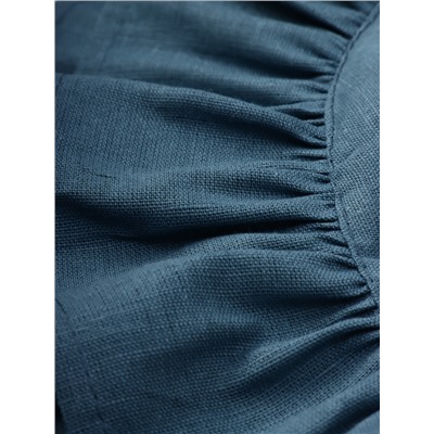 Набор салфеток «Этель», 36×36 см - 2 шт., тёмно-бирюзовый, лён 48%, хлопок 52%, 206 г/м²