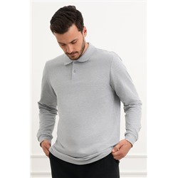 Мужской базовый лонгслив-поло Happyfox