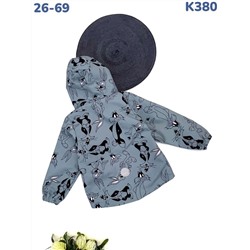 Ветровка K380 т.серый