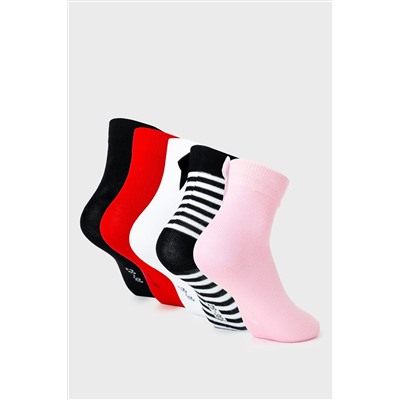 Носки трикотажные для девочек, 5 пар в комплекте PLAYTODAY, 1240239