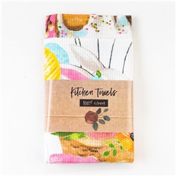 Набор кухонных полотенец Доляна «Воздушный шар», 35×60 см-2 шт., 100% хл