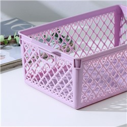 Корзина для хранения «Романо», пластик, 30×17.5×11 см, фиолетовая