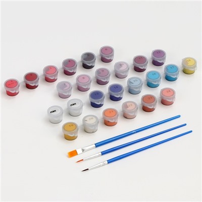 Картина по номерам на холсте с подрамником «Воздушный шар на закате» 40×50 см